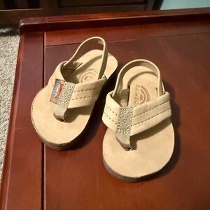 Rainbow Kids Beige Flip Flops